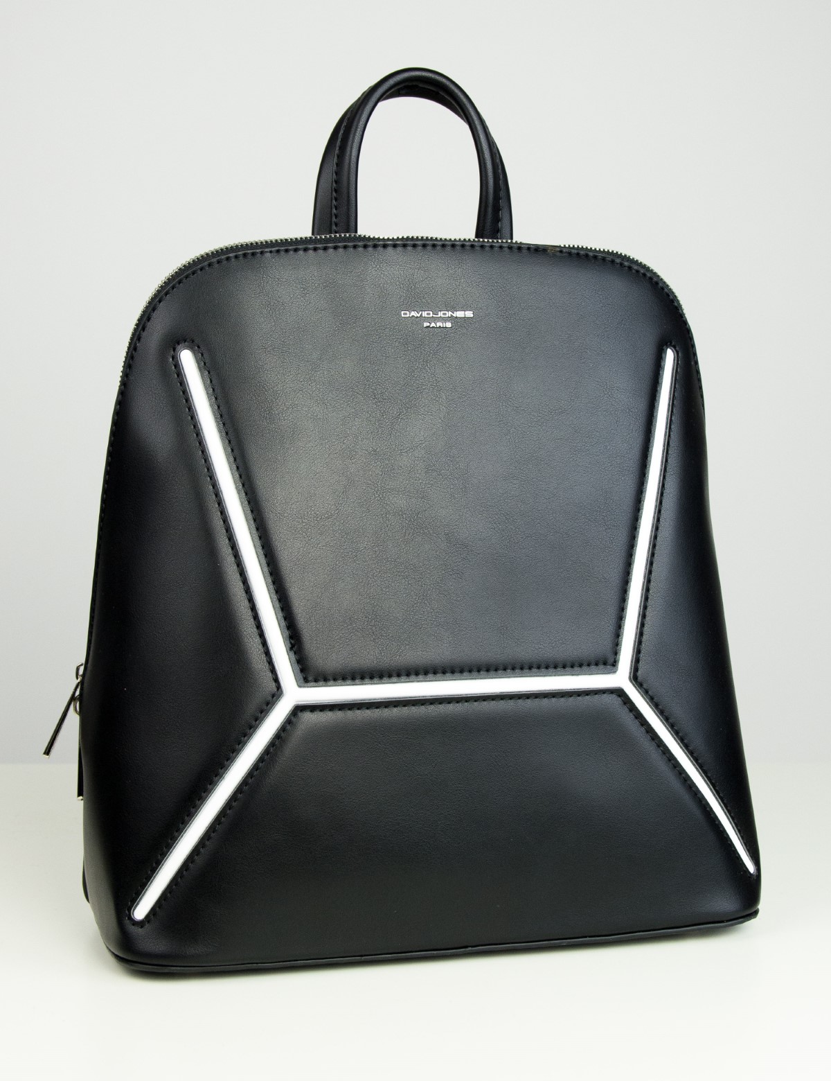David Jones Γυναικειο μαυρο Backpack δερματινη με σχεδιο David Jones 62612A